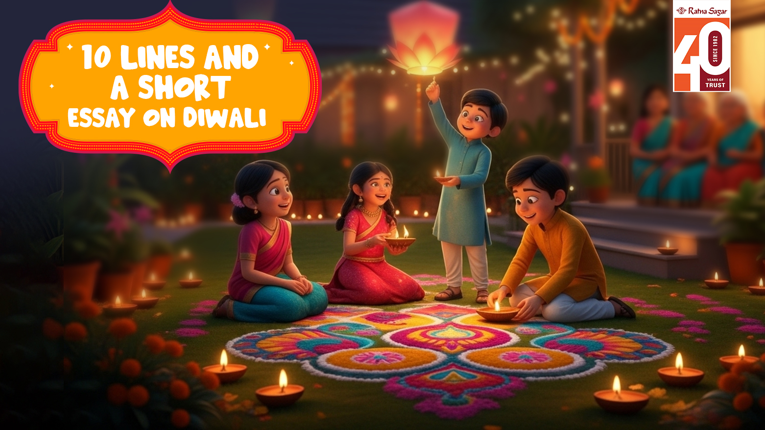 10 Lines and A Short Essay on Diwali